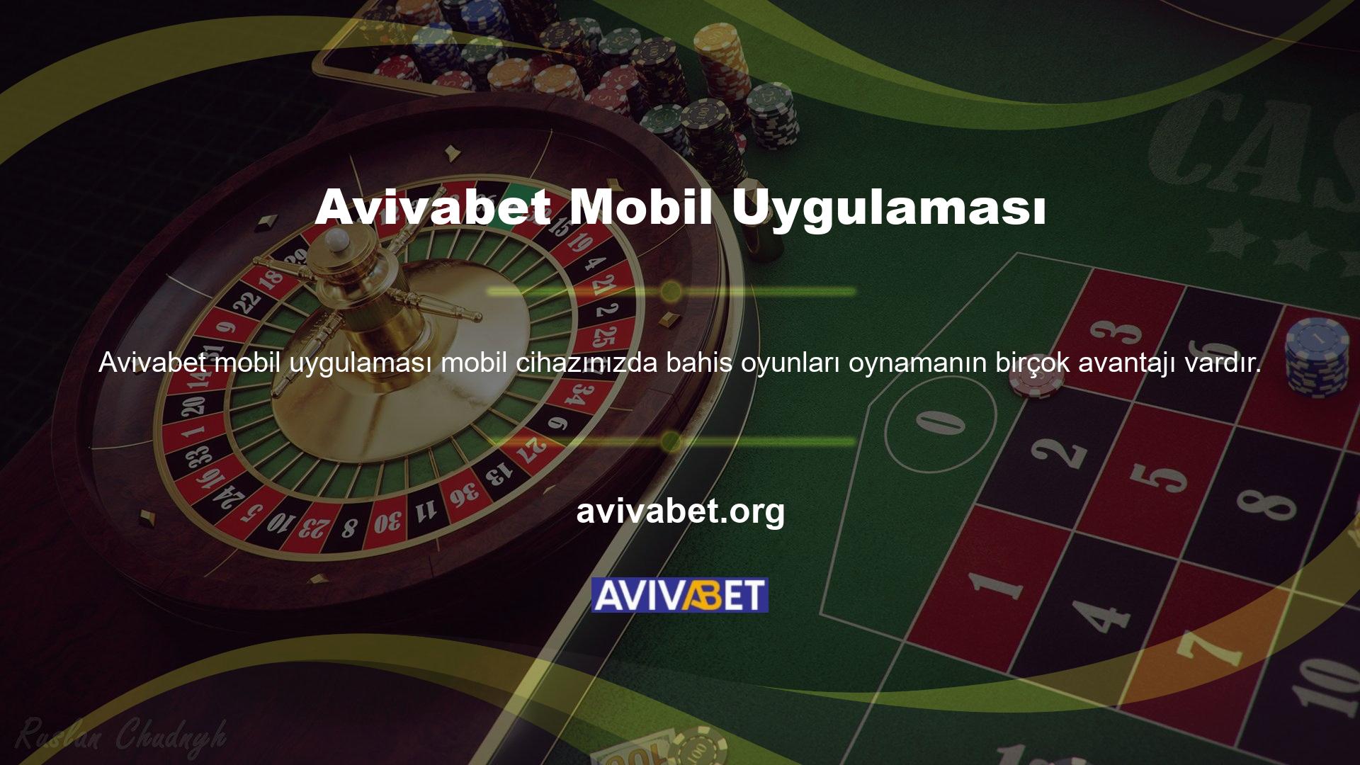 Avivabet mobil uygulaması, oyunlara bahis oynamayı sevenler arasında popüler hale geldi