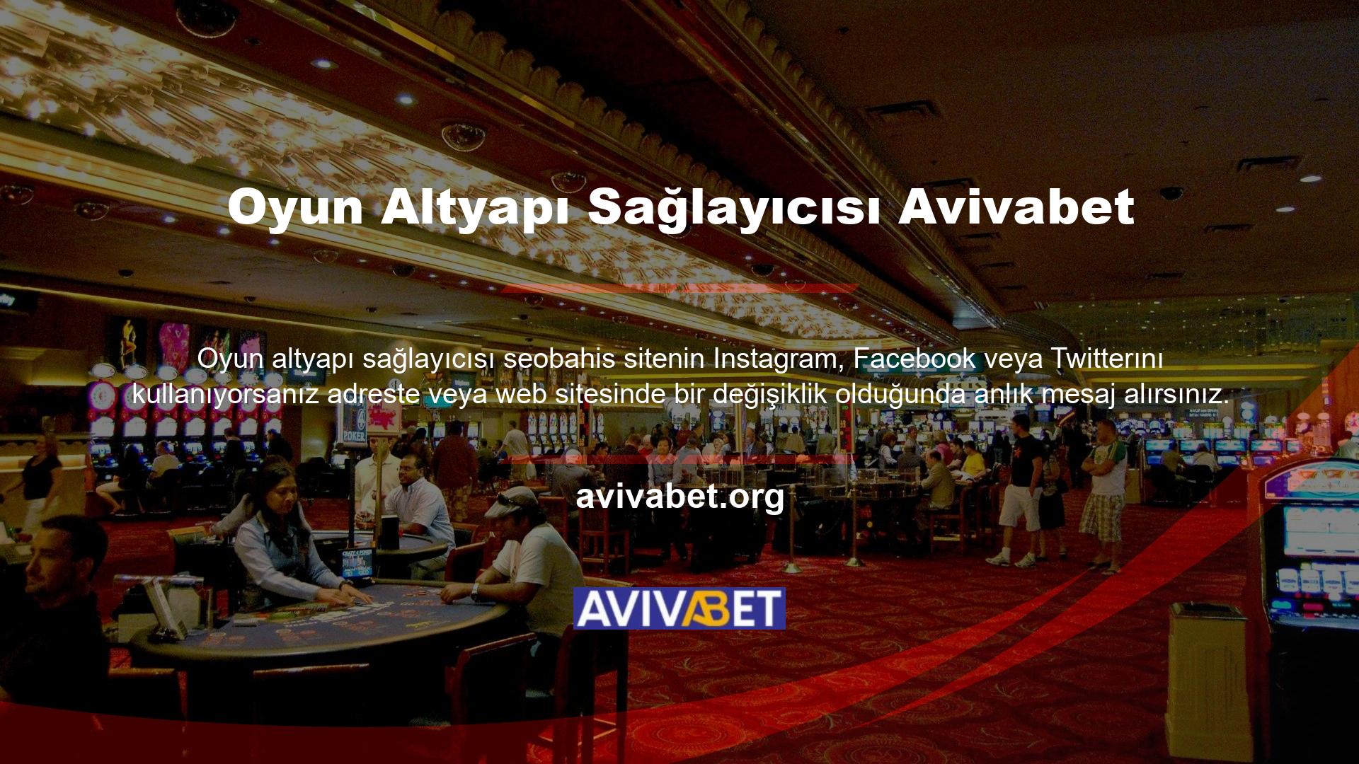 Avivabet Games, bu yasa dışı casino severin şu anki adresidir ve çeşitli bahis ve oyun faaliyetleri yoluyla üyelerine sürekli olarak önemli kazançlar sağlamaktadır